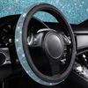 Picture of CAR PASS Mint Diamond Black Leather Steering Wheel Cover, with Bling Crystal Rhinestones Universal Fit 14"1/2-15" Crystal Glitter for Women Sparkle Girl Fit Suvs,Vans,Sedans,Cars,Trucks, Mint Diamond