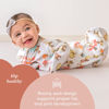 Picture of SleepingBaby Zipadee-Zip Transition Swaddle - Cozy Baby Sleep Sack with Zipper Convenience - Roomy Baby Wearable Cotton Blanket for Easy Diaper Changes - Woodlands, Small (4-8 Month)