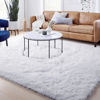 Picture of White Fluffy Living Room Rugs, Furry Area Rug 5x8 for Bedroom, Shag Rug for Kids Room, Living Room Decor, Fuzzy Carpet for Nursery, Plush Rug for Game Room, Soft Shaggy Rug for Play Room