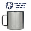 Picture of YETI Rambler 14 oz Mug, Vacuum Insulated, Stainless Steel with MagSlider Lid, Stainless