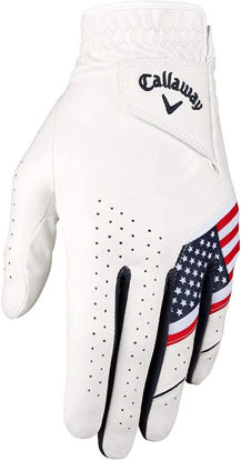 Picture of Callaway Golf Men's Weather Spann Golf Glove (USA, Single, Small, Prior Gen Model , Standard, Worn on Left Hand)