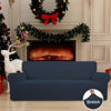 Picture of Easy-Going Stretch Oversized Sofa Slipcover 1-Piece Sofa Cover Furniture Protector Couch Soft with Elastic Bottom for Kids, Polyester Spandex Jacquard Fabric Small Checks Dark Blue