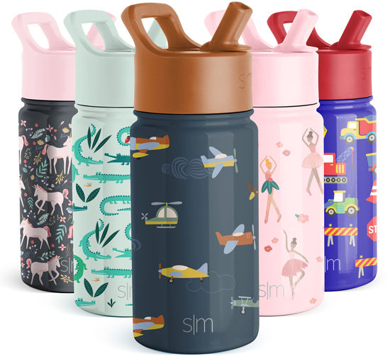 GetUSCart- Simple Modern Kids Water Bottle with Straw Lid