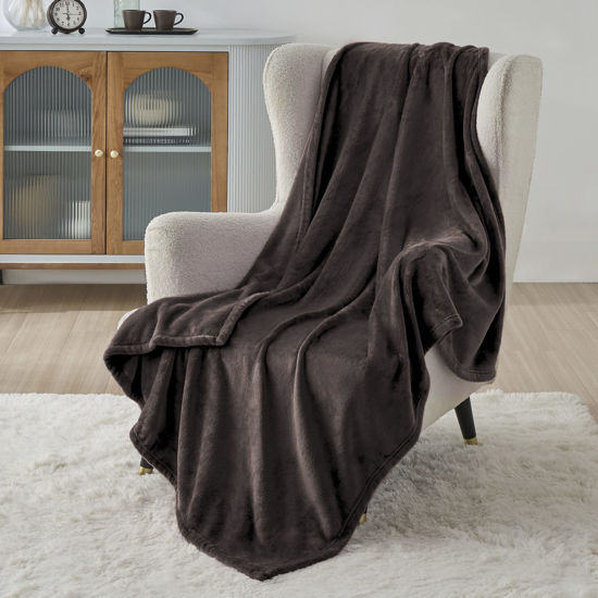 Bedsure Fleece Blanket Throw Blanket - Light Grey Lightweight Blankets for  Sofa, Couch, Bed, Camping, Travel - Super Soft Cozy Microfiber Blanket