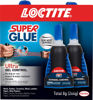 Picture of Loctite Super Glue Ultra Gel Control, Clear Superglue for Plastic, Wood, Metal, Crafts, & Repair, Cyanoacrylate Adhesive Instant Glue, Quick Dry - 0.14 fl oz Bottle, Pack of 2