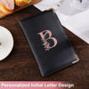 Picture of FIODAY Server Books Alphabet Waitress Book Cute Waiter Book Zipper Pocket Leather Serving Book with Gift Keychain Guest Check Book Server Note Pads Holder Fits Server Apron B