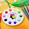 Picture of Hulameda 28 Pcs Paint Tray Palettes Plastic for Kids to Put Cupcake and Art Painting