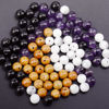 Picture of LPBeads 100PCS 8mm Natural Mixed Color Gemstone Round Loose Beads for Jewelry Making with Crystal Stretch Cord