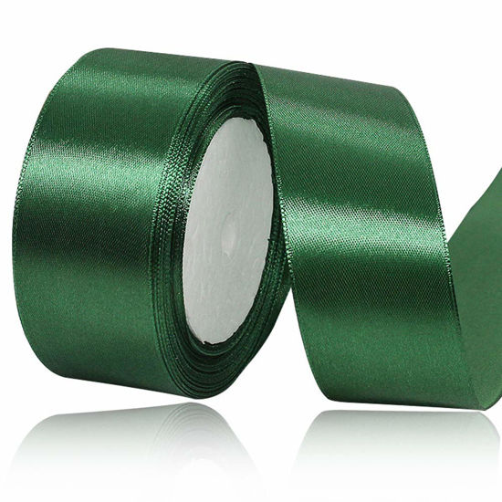 Light Green Ribbon 2 inch Ribbons for Crafts Gift Ribbon Satin Light Green Solid Ribbon Roll 2 in x 25 Yards