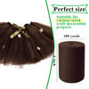 Picture of Brown Tulle Fabric Rolls 6 Inch by 100 Yards (300 feet) Fabric Spool Tulle Ribbon for DIY Brown Tutu Bow Baby Shower Birthday Party Wedding Decorations Christmas Craft Supplies