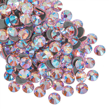 Picture of Beadsland Hotfix Rhinestones, 2880pcs Flatback Crystal Rhinestones for Crafts Clothes DIY Decorations, Light Pink AB, SS10, 2.7-2.9mm