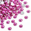 Picture of Beadsland 1440pcs Flat Back Crystal Rhinestones Round Gems for Nail Art and Craft Glue Fix, Fuchsia,SS10,2.7-2.9mm