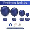 Picture of Navy Blue Balloons 110 Pcs Navy Blue Balloon Garland Kit Different Sizes 5 10 12 18 Inch Dark Blue Balloons for Birthday Anniversary Party Decorations