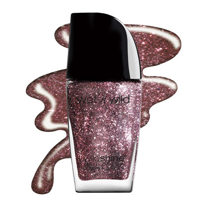 Picture of wet n wild Wild Shine Nail Polish, Glitter Purple Sparked, Nail Color