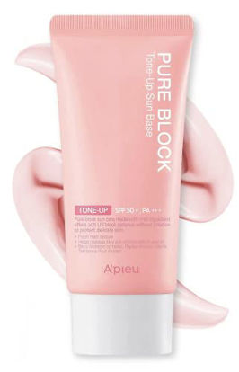 Picture of A'PIEU Pure Block Tone Up Sunscreen Base SPF50+/PA+++ 50ml | Tone-Up Reef Safe Korean Sunscreen for Makeup Base