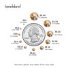 Picture of Beadsland 1440 Pieces Flat Back Crystal Rhinestones Round Gems,Golden Shadow,SS12,3.0-3.2mm