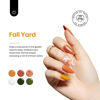 Picture of beetles Gel Polish Nail Set 20 Colors Fall Yard Collection Orange Brown Red Navy Blue Glitter Gel Polish Soak Off LED with Gel Base and Top Coat Nail Art Design Manicure Gift for Girls Golden Journey