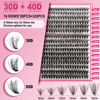 Picture of Lash CIusters 320Pcs Individual Lashes 3D Fluffy Cluster Lashes Natural Look Eyelash Clusters Faux Mink Wispy Lashes 30D+40D-D Mixed DIY Lash Extension (3D Fluffy-30D+40D-D,8-16mix)