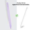 Picture of KELIFANG Silicone Case Sleeve Cover Compatible Apple Pencil 2nd Generation, Protective Skin Holder Grip and 2 Tip Cap Accessories Compatible iPad Pro 11 12.9 inch, Purple