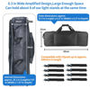 Picture of HEMMOTOP Tripod Bag 25.5x8.3x8.3in Tripod Case Heavy Duty Mic Stand Bag with Double Zipper Tent Pole Bag with Large External Pocket Fits Tripod/Micphone stand up to 25.2 Inches