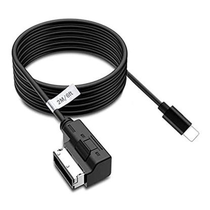 Picture of LITEMATIRA AMI Music Interface Char-ge Aux Cable Compatible with A3/A4/A5/A6/A8/S4/S6/S8/Q5/Q7/R8/TT with MMI 3G+ System (6 FT)