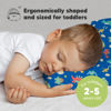 Picture of Toddler Pillow with Pillowcase - 13x18 My Little Dreamy Pillow, Organic Cotton Toddler Pillows for Sleeping, Kids Pillow, Travel Pillows, Mini Pillow, Nursery Pillow, Toddler Bed Pillow (DinoWorld)