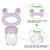 Picture of Haakaa Baby Fruit Food Feeder Pacifier | Milk Frozen Set | Silicone Feeder and Teether for Infant Safely Self Feeding, BPA Free Teething Relief Toy (Lavender)