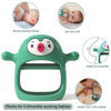 Picture of Smily Mia Penguin Buddy Never Drop Silicone Baby Teething Toy for 0-6month Infants, Handle teether for 3-6Months, Baby First Toy, Hand Pacifier for Breast Feeding Babies,Pine Green