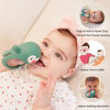 Picture of Smily Mia Penguin Buddy Never Drop Silicone Baby Teething Toy for 0-6month Infants, Handle teether for 3-6Months, Baby First Toy, Hand Pacifier for Breast Feeding Babies,Pine Green