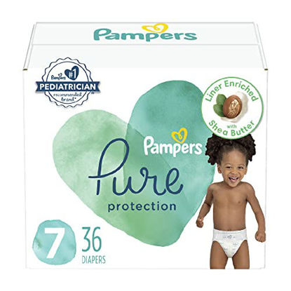 Picture of Pampers Pure Protection Diapers Size 7 36 Count