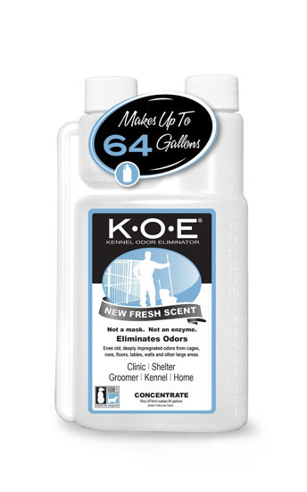 Picture of Thornell Kennel Odor Eliminator Concentrate - K.O.E. Odor Eliminator for Strong Odor for Cages, Runs & More - Pet Odor Eliminator for Home & Kennel w/Safe, Non-Enzymatic Formula (Fresh Scent, 16 oz)