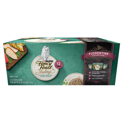 Picture of Purina Fancy Feast Wet Cat Food Medleys Florentine Wet Cat Food Variety Pack - (2 Packs of 12) 3 oz. Cans