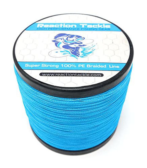 GetUSCart- Reaction Tackle Braided Fishing Line Sea Blue 25LB 1500yd