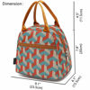 Picture of FlowFly Lunch Bag Tote Bag Lunch Organizer Lunch Holder Insulated Lunch Cooler Bag for Women/Men,Red