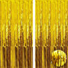 Picture of KatchOn, XtraLarge Gold Fringe Curtain Backdrop - 6.4x8 Feet 2 Pieces | Gold Fringe Backdrop, Gold Streamers Party Decorations | Gold Foil Fringe Curtain | Gold Foil Curtain, Gold Birthday Decorations