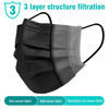 Picture of 100 Pack Disposable Face Masks, 3 Ply Filter Protection Black Disposable Face Masks