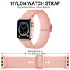 Picture of Adorve Compatible with Apple Watch Band 41mm 40mm 38mm for Women Men, Adjustable Stretchy Solo Loop Elastic Braided Strap for iWatch SE Series 7/6/5/4/3/2/1 (Black/White/Gray/Pink/Red, 38mm/40mm/41mm)