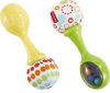 Picture of Fisher-Price Baby Toys Rattle ‘n Rock Maracas, Set of 2 Soft Musical Instruments for Infants 3+ Months, Green & Yellow