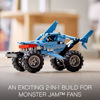 Picture of LEGO Technic Monster Jam Megalodon 42134 Set - 2 in 1 Pull Back Shark Truck to Lusca Low Racer Car Toy, Summer DIY Building Toy Ideas for Outdoor Play for Kids, Boys, and Girls Ages 7+