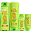 Picture of Garnier Fructis Sleek & Shine Full + Travel Size Shampoo (12.5 & 3 Fl Oz) + Conditioner (12 & 3 Fl Oz) Set for Frizzy, Dry Hair, Plant Keratin + Argan Oil (4 Items), 1 Kit (Packaging May Vary)