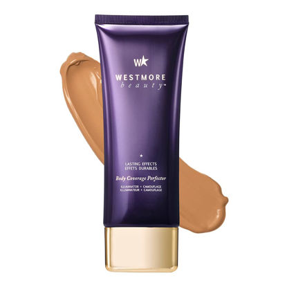 Picture of Westmore Beauty Body Coverage Perfector 3.5 Oz/ 100ml (Golden Radiance) - Waterproof Leg And Body Makeup For Tattoo Cover Up And More - The Best Tattoo Cover Up Leg Makeup