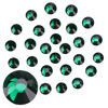 Picture of Jollin Glue Fix Crystal Flatback Rhinestones Glass Diamantes Gems for Nail Art Crafts Decorations Clothes Shoes(ss10 2880pcs, Dark Green)