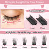 Picture of Cluster Lashes, 72 Pcs Individual Lashes, Lash Clusters DIY Eyelash Extension, Super Thin Band Reusable Soft & Comfortable (Pined-D-16mm)