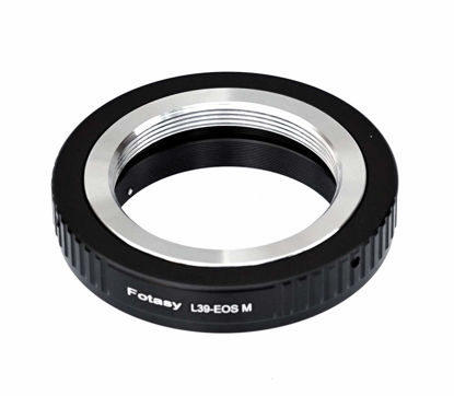 Picture of Fotasy Leica M39 Lens to Canon EF-M Mount Adapter, L39 39mm LTM Lense EFM EOS M Adapter, Compatible with Canon EF M Mount Mirrorless Cameras EOS M M1 M2 M3 M5 M6 M6 Mark II M10 M50 M100 M200