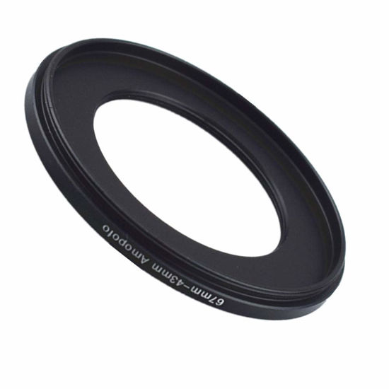 Picture of 67mm to 43mm /67mm-43mm Step-Down Ring Filter Adapter for All Brands UV,ND,CPL,Metal Step-Down Ring Adapter