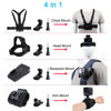 Picture of Accessories Set for GoPro Hero 11/10/9/8/7/6/5/4,New Quick Release Head Strap Mount + Chest Mount Harness + Backpack Clip Holder + 360°Rotating Wrist Strap