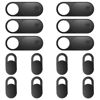 Picture of ZUCUCUC Webcam Cover Slide, 14 Pack Webcam Cover, Ultra-Thin Camera Cover for Laptop, Desktop, PC, MacBook, iPad, Tablet, iPhone, Cell Phone, Laptop Camera Cover Slide to Protect Your Privacy(Black)