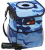 Picture of EPAuto Waterproof Car Trash Can with Lid and Pocket, Camouflage Blue