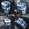 Picture of EPAuto Waterproof Car Trash Can with Lid and Pocket, Camouflage Blue