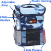 Picture of EPAuto Waterproof Car Trash Can with Lid and Pocket, Camouflage Blue